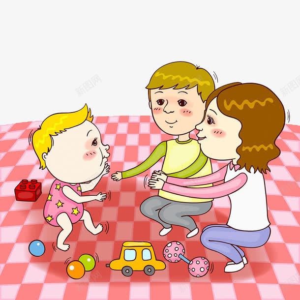 父母和孩子玩耍png免抠素材_新图网 https://ixintu.com 孩子 父母 玩具 玩耍