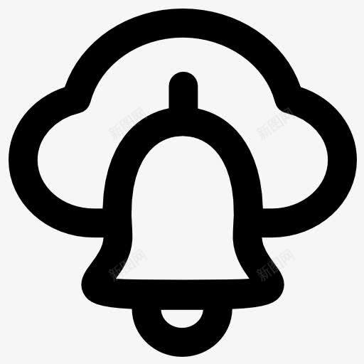 云计算图标png_新图网 https://ixintu.com 云存储 云计算 多媒体 技术 报警 数据存储 文件存储 铃