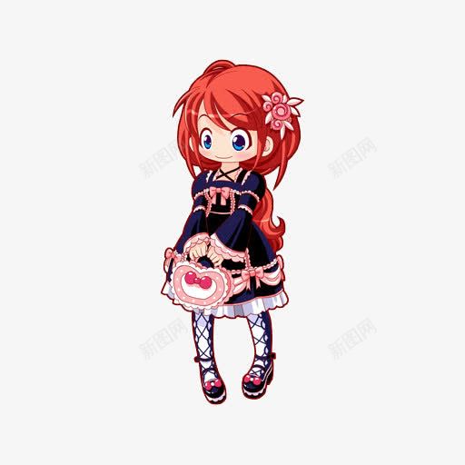 拿包包的小女孩png免抠素材_新图网 https://ixintu.com 人物 包包 卡通 卡通女孩 可爱 女孩 小女孩 手绘