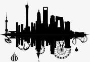 手绘城市建筑游乐园png免抠素材_新图网 https://ixintu.com 城市 建筑 游乐园
