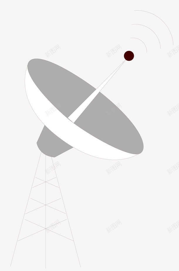 接受信号设备矢量图eps免抠素材_新图网 https://ixintu.com 圆形 接受信号 设备 金属 矢量图