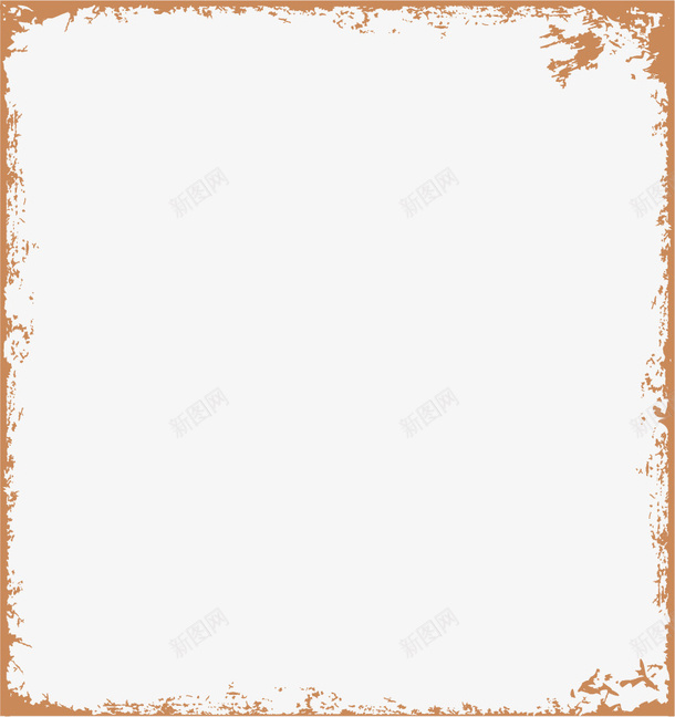 黄色边框矢量图ai免抠素材_新图网 https://ixintu.com 简约 边框 黄色 矢量图