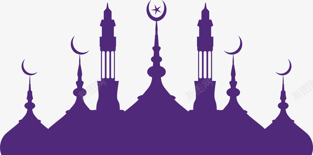 开斋节紫色城堡png免抠素材_新图网 https://ixintu.com Adha Eid adha al eid mubarak ul 伊斯兰 伊斯兰教 古尔邦节 宰牲节
