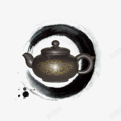 中国风陶瓷png免抠素材_新图网 https://ixintu.com 中国风 水墨 陶瓷杯