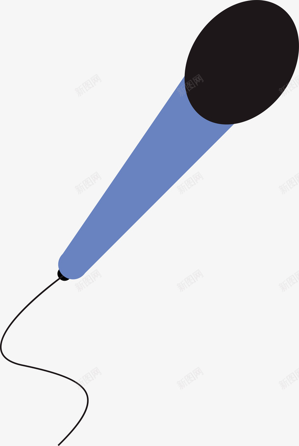 简易有线话筒png免抠素材_新图网 https://ixintu.com 有线话筒 电器 装饰 话筒