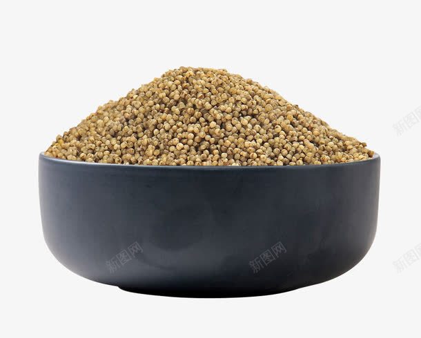 粮食小米png免抠素材_新图网 https://ixintu.com 产品实物 杂粮米 粮食小米 黑小米