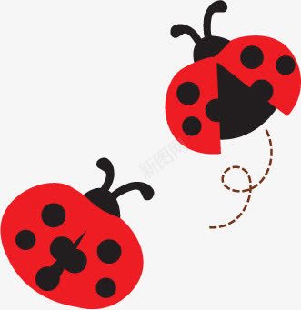 七星瓢虫卡通动物png免抠素材_新图网 https://ixintu.com 七星 动物 卡通 瓢虫