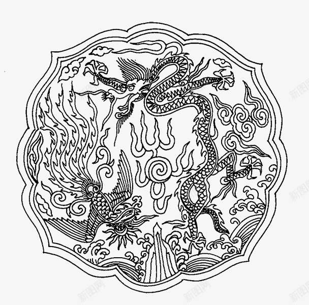 彝族图腾png免抠素材_新图网 https://ixintu.com 中国风 传统文化 图腾 圆图腾 圆形 彝族 彝族图腾 民族风 龙纹