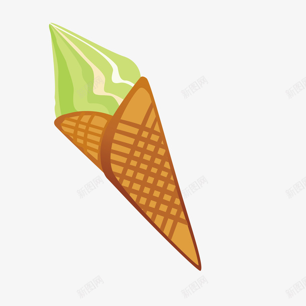绿色抹茶装饰冰淇淋矢量图eps免抠素材_新图网 https://ixintu.com 卡通 图案 小清新 彩色 抹茶 时尚 简约 绿色 装饰 矢量图