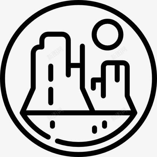 Canyon图标png_新图网 https://ixintu.com 古迹 山 峡谷 景观