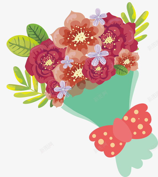 精美情人节浪漫花束矢量图ai免抠素材_新图网 https://ixintu.com 情人节 情人节花束 浪漫花束 矢量png 精美花束 花束 矢量图