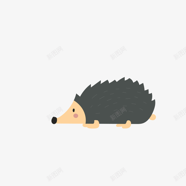 卡通手绘小刺猬图矢量图ai免抠素材_新图网 https://ixintu.com 刺猬 刺猬矢量 动物 卡通 小刺猬 手绘 矢量刺猬 矢量图