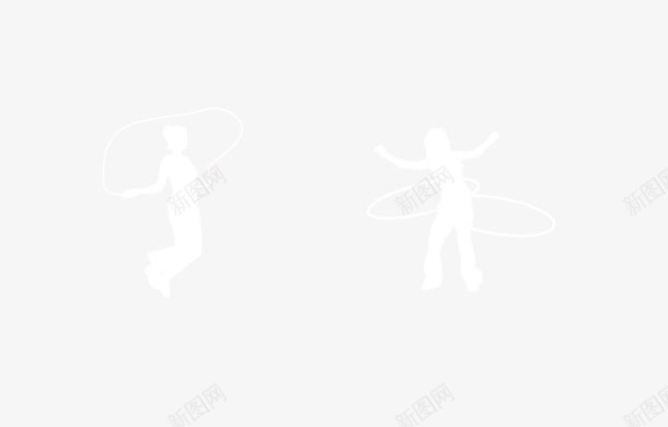 运动人物剪影png免抠素材_新图网 https://ixintu.com 人物 剪影 白色 运动