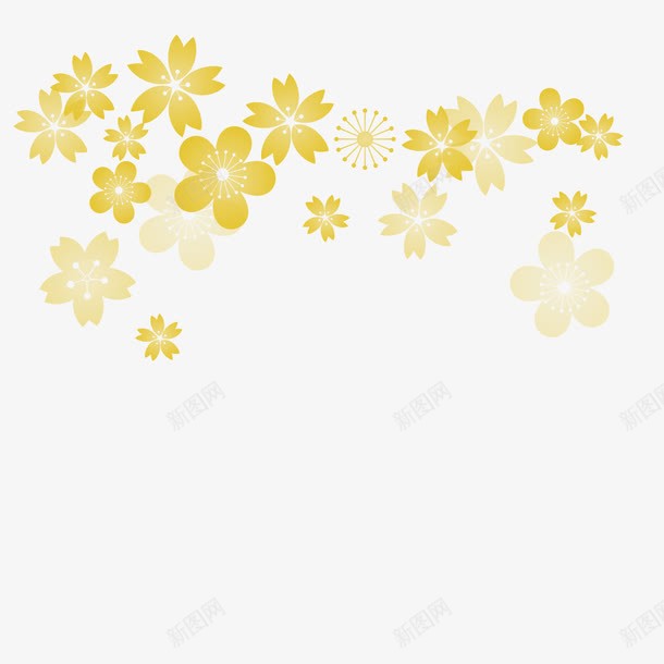花纹金底png免抠素材_新图网 https://ixintu.com 图案 底图 花纹 金底 金色