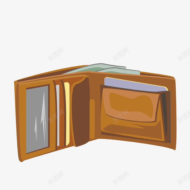 手绘钱样png免抠素材_新图网 https://ixintu.com 图样 手绘 手绘钱包图样 钱包