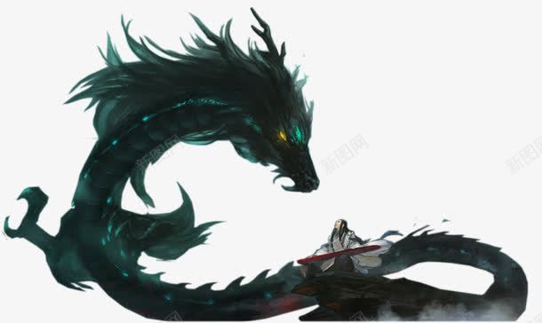 龙png免抠素材_新图网 https://ixintu.com 四脚龙 猛龙 绿色的龙 飞龙