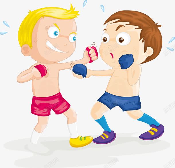 拳击男孩png免抠素材_新图网 https://ixintu.com 出拳 汗水 美好的 美好的一天