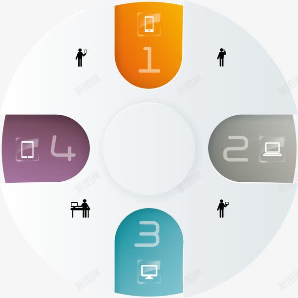 圆形分析图图标png_新图网 https://ixintu.com ppt 分析图 圆形数组