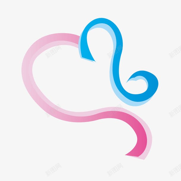 飘逸红色蓝色彩带png免抠素材_新图网 https://ixintu.com 彩带 红色彩带 蓝色彩带 飘逸 飘逸彩带