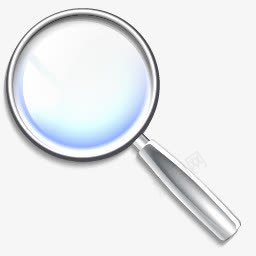 透明白色放大镜png免抠素材_新图网 https://ixintu.com 放大镜 白色 透明