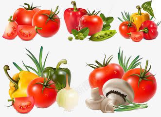 蔬菜漂浮png免抠素材_新图网 https://ixintu.com 维生素 营养 食品