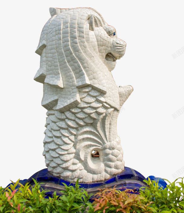 鱼尾狮公园石雕png免抠素材_新图网 https://ixintu.com 公园 手绘插画 新加坡 高清 鱼尾狮