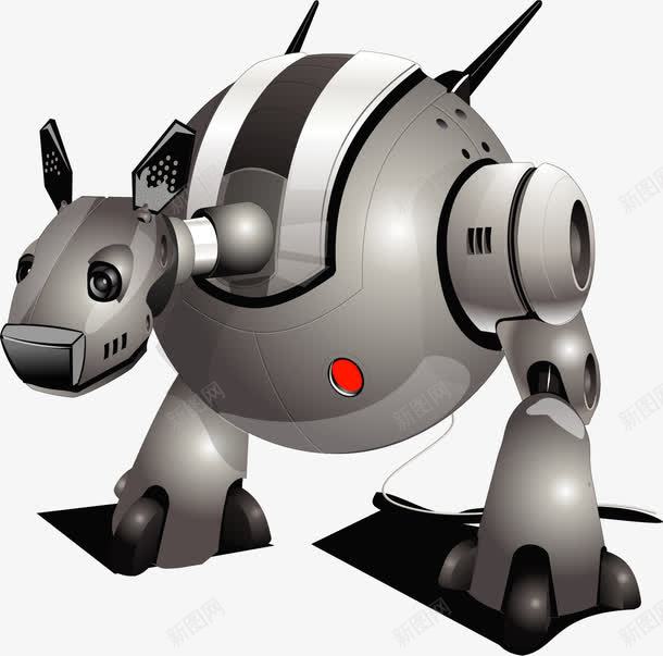 手绘机器狗png免抠素材_新图网 https://ixintu.com 手绘 机器狗 科技