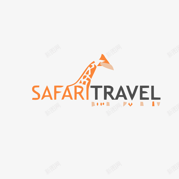 长颈鹿旅游图标logo矢量图eps_新图网 https://ixintu.com logo 旅游APP 旅游图标 旅游标志 长颈鹿 矢量图