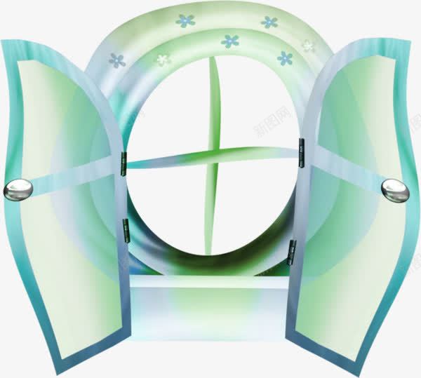 手绘圆形窗户png免抠素材_新图网 https://ixintu.com 卡通窗户 圆形窗户 手绘窗户
