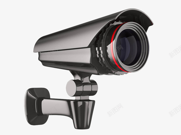 手绘黑色监控png免抠素材_新图网 https://ixintu.com 卡通探头 监控 监视探头 监视摄像头 矢量手绘 黑色