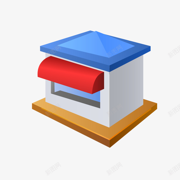 卡通小卖部模型png免抠素材_新图网 https://ixintu.com 卡通 卡通模型 小卖部 模型 购物