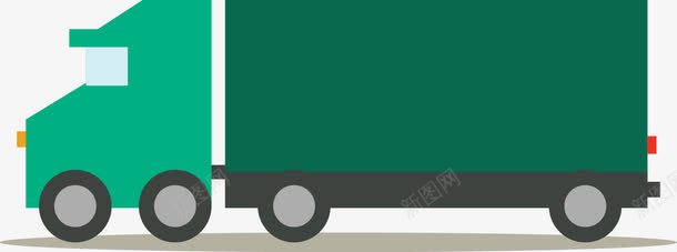 货车矢量图ai免抠素材_新图网 https://ixintu.com 卡通 可爱 扁平 汽车 矢量图