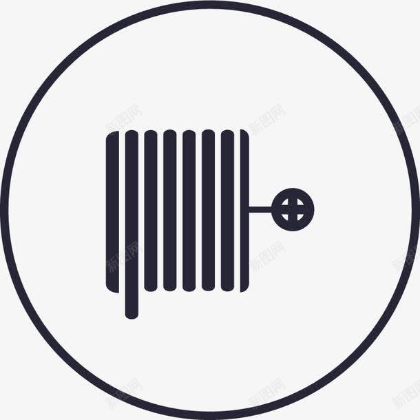 消防水带矢量图图标eps_新图网 https://ixintu.com 消防水带 矢量图