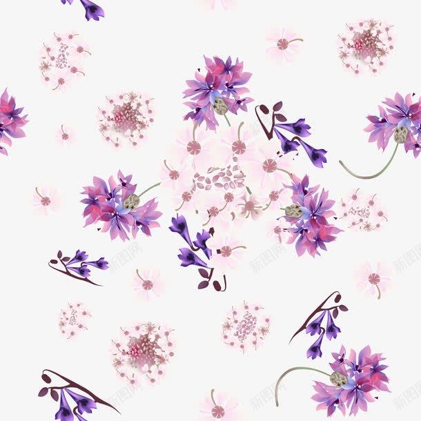 浪漫梦幻花卉背景png免抠素材_新图网 https://ixintu.com 唯美 梦幻 浪漫 花卉
