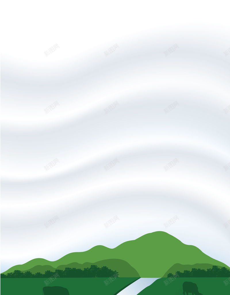 矢量牛奶饮品背景ai设计背景_新图网 https://ixintu.com 奶牛 牛奶 矢量 背景 草原 质感 饮品 矢量图