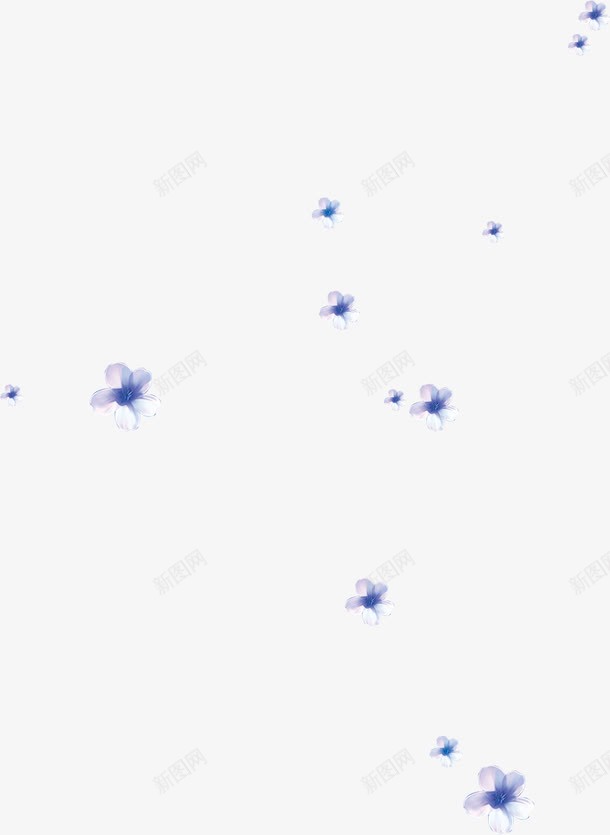 清新手绘花朵白底图png免抠素材_新图网 https://ixintu.com 清新 花朵