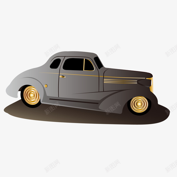 复古老爷车矢量图ai免抠素材_新图网 https://ixintu.com 交通工具 卡通 复古 老爷车 车辆设计 矢量图