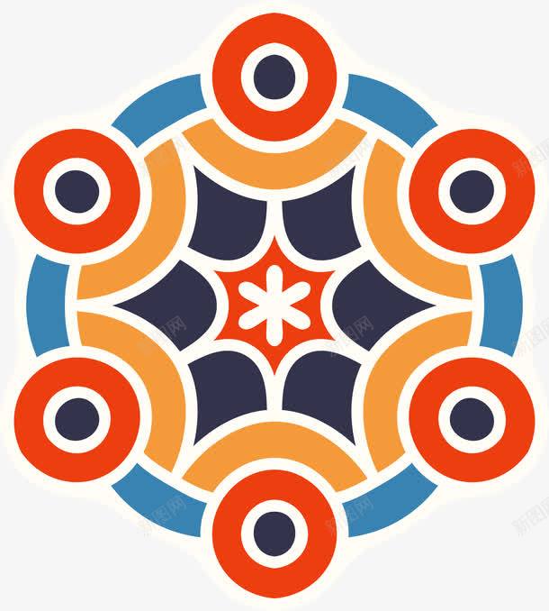 彩色优美传统图案png免抠素材_新图网 https://ixintu.com 优美 传统图案 彩色 民族风 矢量图案 花纹