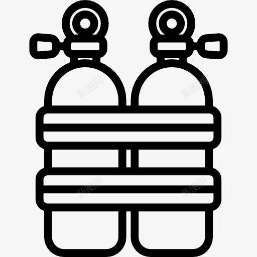 氧气罐图标png_新图网 https://ixintu.com 体育竞赛 储气罐 氧气罐 潜水 运动用具