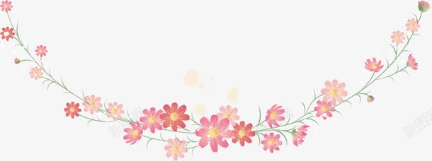 花边矢量图ai免抠素材_新图网 https://ixintu.com VI 卡通 底纹 手绘 花朵 矢量图