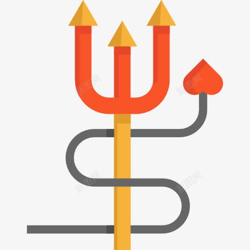 三叉戟图标png_新图网 https://ixintu.com 万圣节 三叉戟 杂 武器 潜水设备 鱼叉