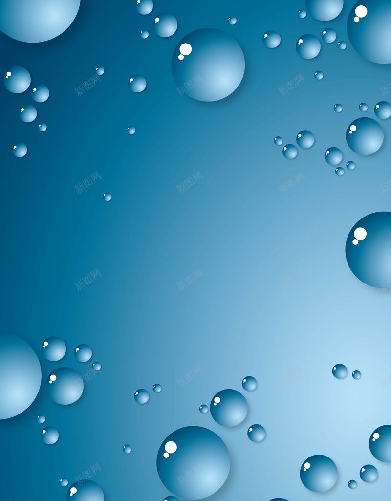 矢量蓝色质感水珠背景ai设计背景_新图网 https://ixintu.com 水滴 水珠 泡泡 清新 矢量 美妆 背景 蓝色 质感 矢量图