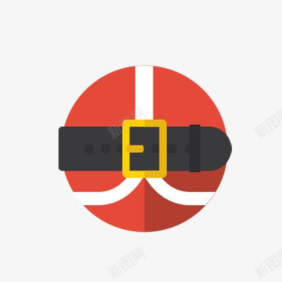 圣诞老人的腰带png免抠素材_新图网 https://ixintu.com 圣诞节 红色衣服 黑色腰带