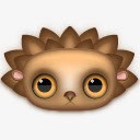 刺猬动物放大眼睛的生物png免抠素材_新图网 https://ixintu.com animal hedgehog 刺猬 动物