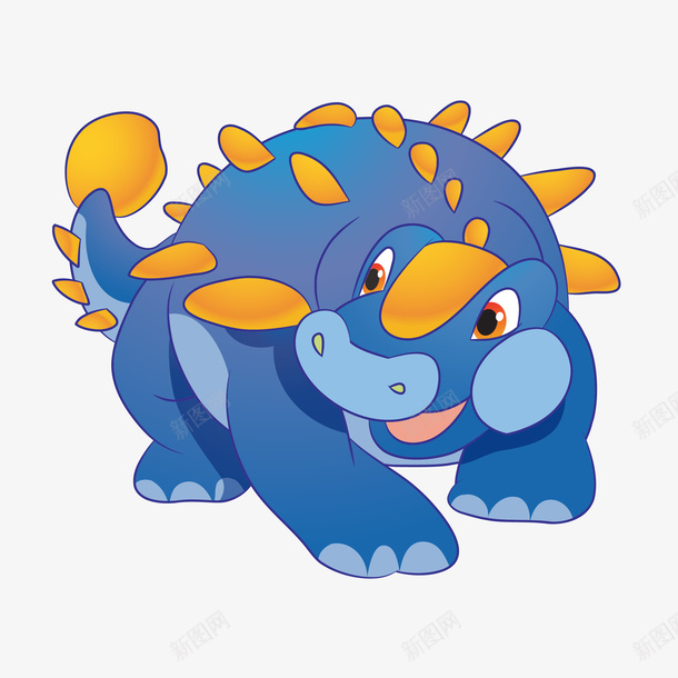 恐龙可爱卡通的Q版矢量图eps免抠素材_新图网 https://ixintu.com 可爱 可爱恐龙 可爱蓝色 恐龙 恐龙蓝色 蓝色 蓝色恐龙 矢量图