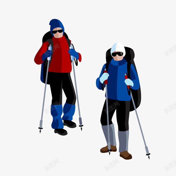 男女登山运动员矢量图ai免抠素材_新图网 https://ixintu.com 男女 登山 运动员 矢量图