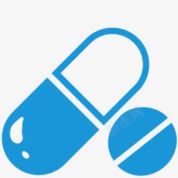 片蓝色图标png_新图网 https://ixintu.com blue pills 药片 蓝色的