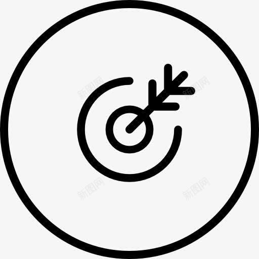 飞镖图标png_新图网 https://ixintu.com 目标 瞄准准心 运动 重点 靶向 靶心 飞镖
