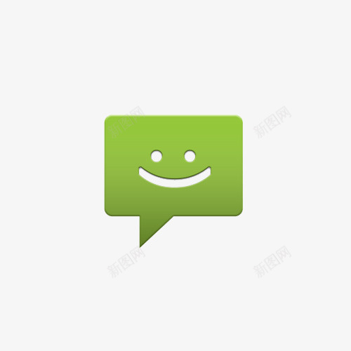 茶绿色的短信图标png_新图网 https://ixintu.com 可爱图标 图标 短信图标 茶绿图标