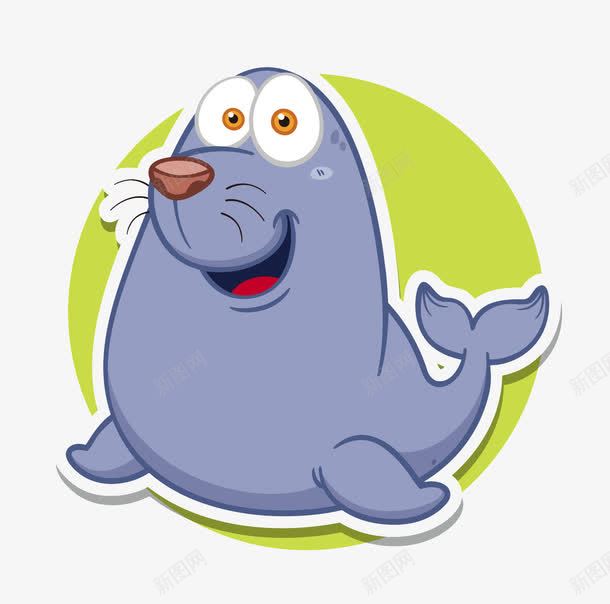 卡通手绘动物png免抠素材_新图网 https://ixintu.com 卡通动物 卡通图标 卡通海豹